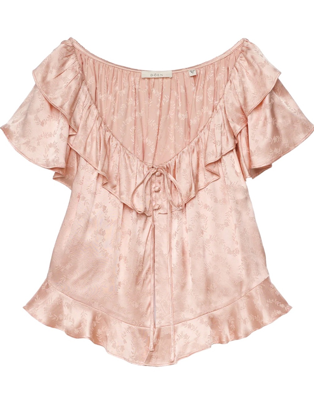 Doen FLORIETTE TOP in Peach Sorbet